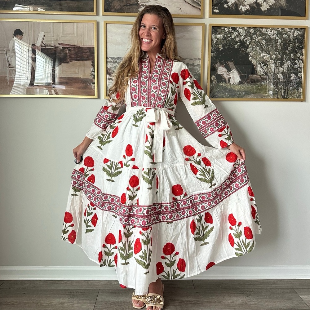 Berry Rose Cotton Dress